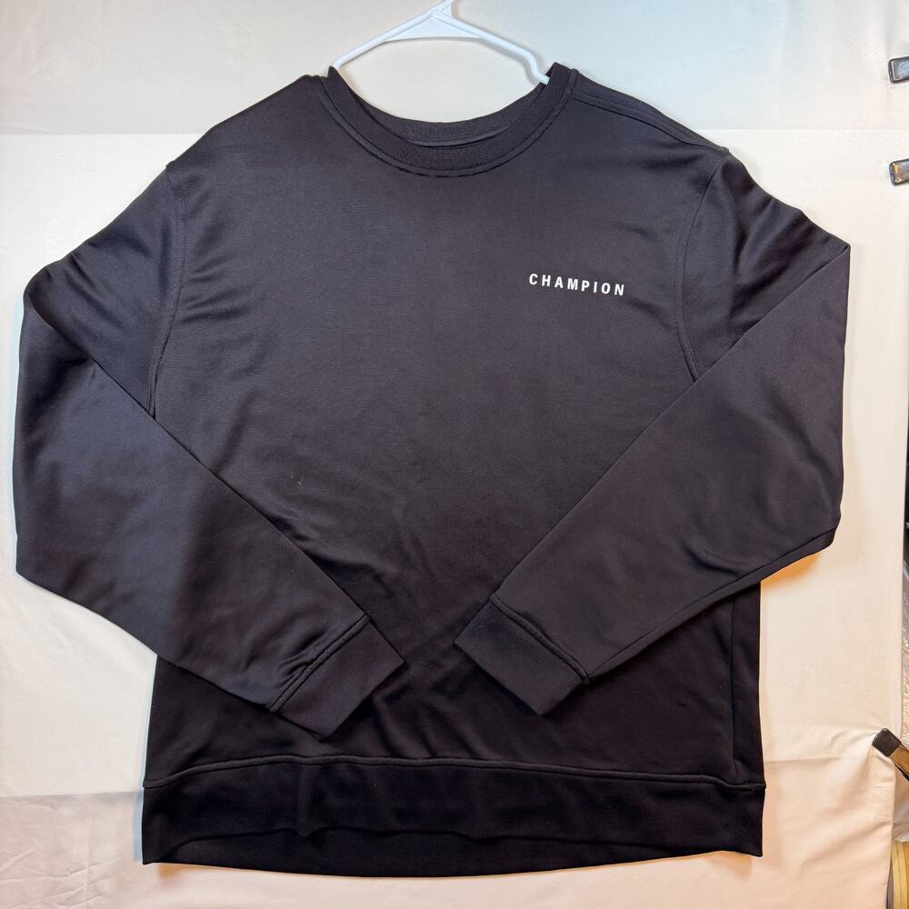 Champion Authentic Athleticwear Black Crewneck Sweatshirt Mens Size XL